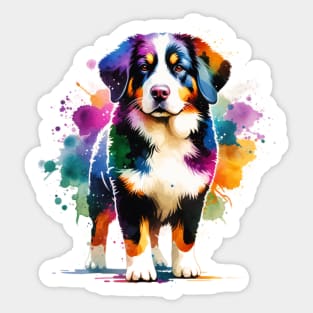 Watercolor Appenzeller Sennenhund Sticker